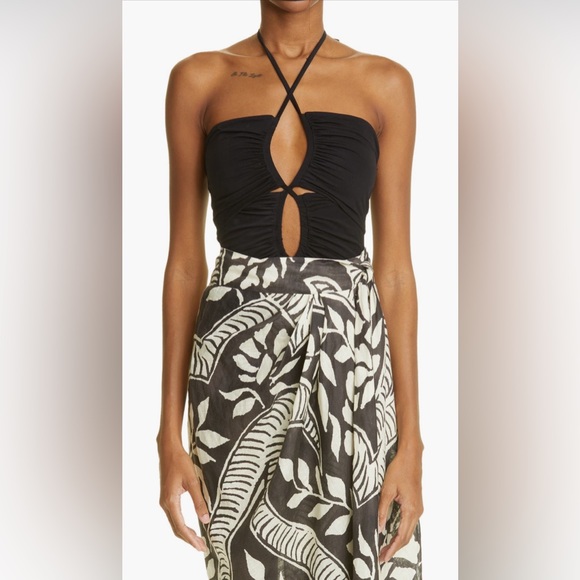 Johanna Ortiz All Night Cutout Halter Bodysuit, Small, $395 - Picture 5 of 10